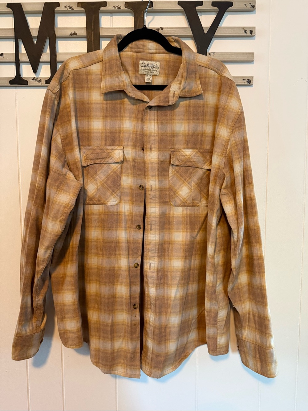 Cabela's Plaid Button-Up Shirt in Plaid 2XL SUPER SOFT!